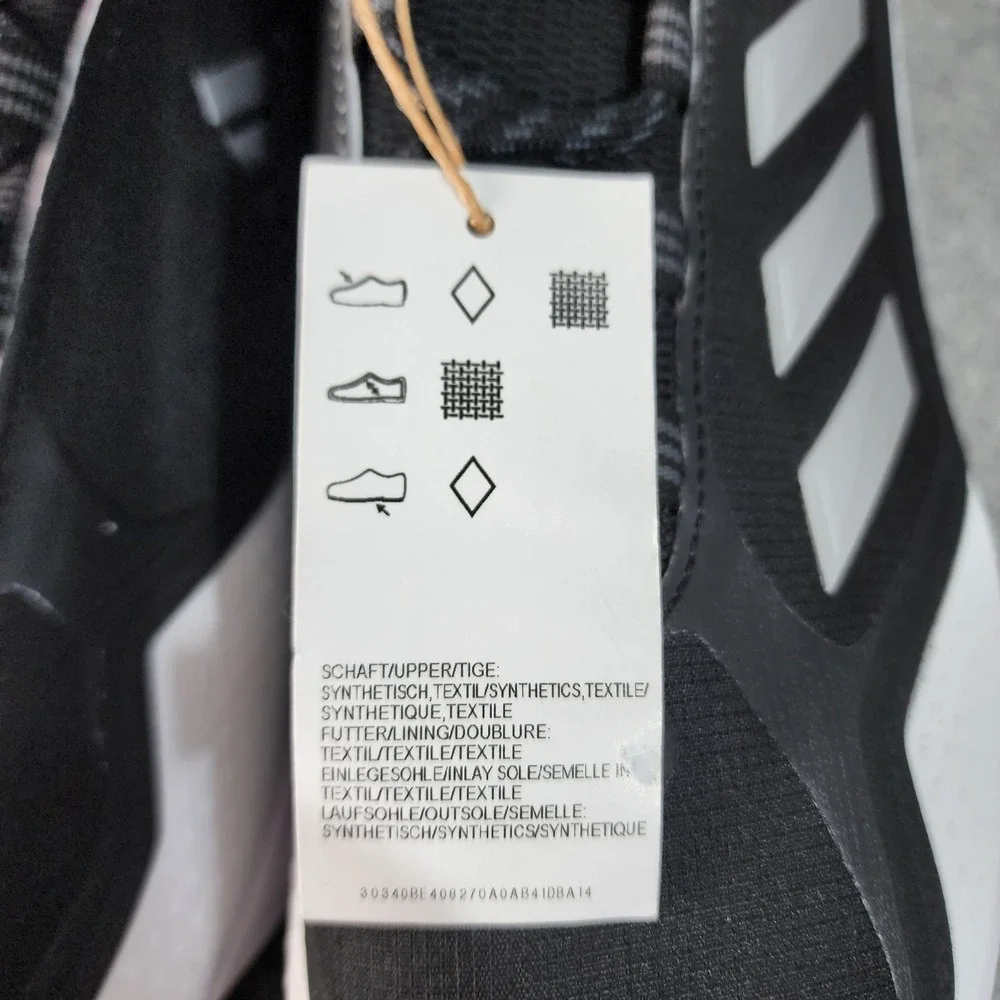 Adidas Icon 7 Boost Baseball Metal Cleats Mens Size 15 Black White Silver FY4178